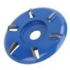Wood Carving Disc Steel 6‑Teeth Milling Cutter Woodworking Tool Angle Grinder Accessories
