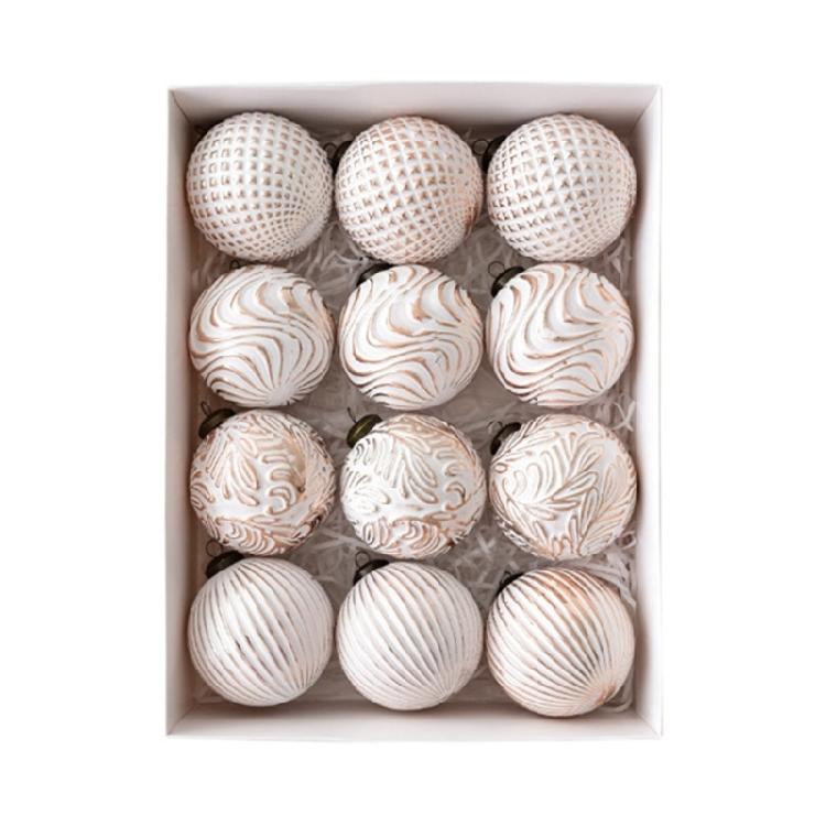 12 шт. Мерцающие елочные шары 8 см Небьющиеся елочные шары Подвесные украшения для елки Венка Каминной полки