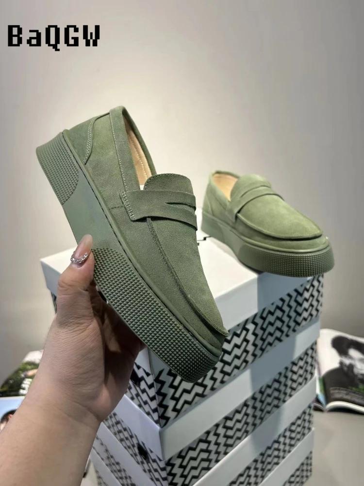 Модные дизайнерские сплошные кроссовки Slip on Man 2024 Новые повседневные удобные кроссовки на платформе мужские кроссовки Lazy Loafers Мужская обувь