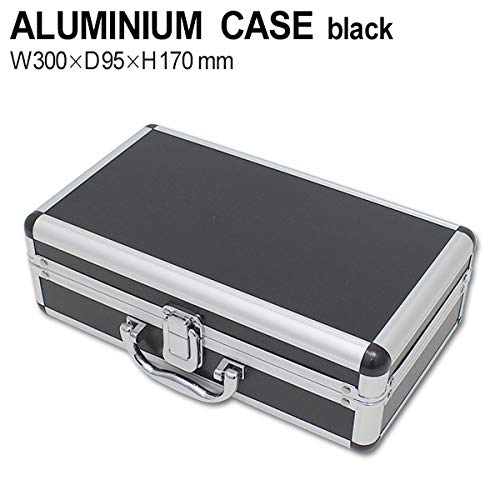 Black Aluminum Case with Aluminum Frame, Small Tool Box, Gun Case, Hard Toolbox, Aluminum Case