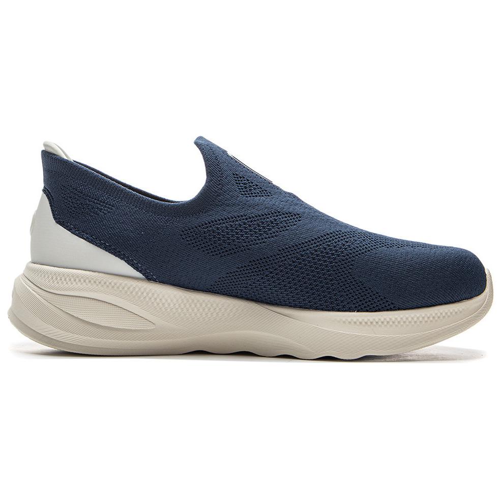 Li Ning SOFT GO 2 Нескользящие, Износостойкие, Амортизирующие, Легкие, Низкие, Повседневные Кроссовки Мужские Синие AGLV017-4