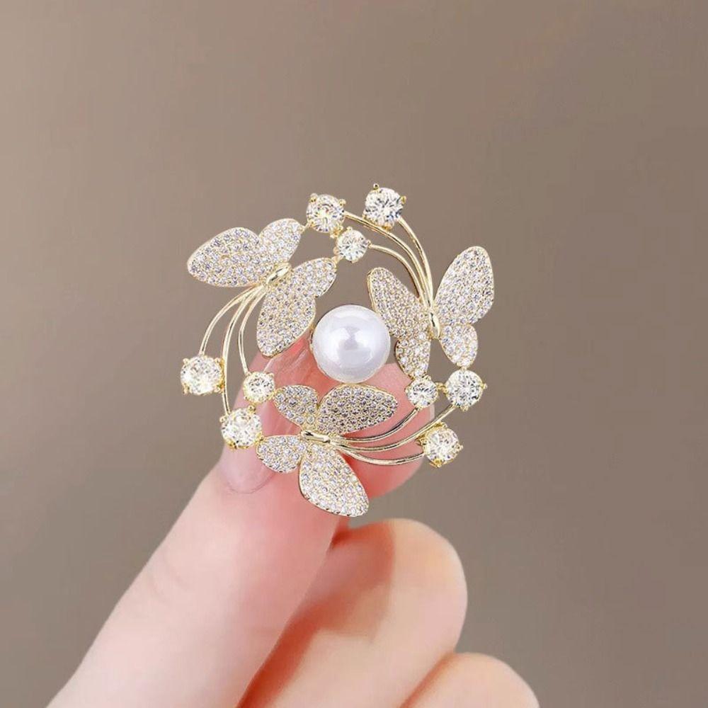 Golden Jewelry Tulip Flower Clothing Accessories Fashion Brooch  Men Women