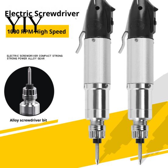 Heavy Duty Screw Tool 220V Electric Screwdriver, Corded Power with High Torque & Variable Electronic Assembly Speed Settings for Home DIY Furniture