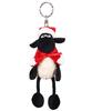 NICI Shaun the Sheep Key Ring Shaun Santa 10cm