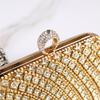 Sparkly Diamond Evening Bags for Women 2024 Finger Ring Clutch Bag Chain Shoulder Handbags Luxury Wedding Party Purse Sac A Main