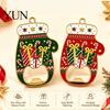 Holiday Kitchen Gadget Accessories Christmas Glove Bottle Opener, Shape Remover with Magnetic Backing, Decorative Tool for Fridge Durable Zinc