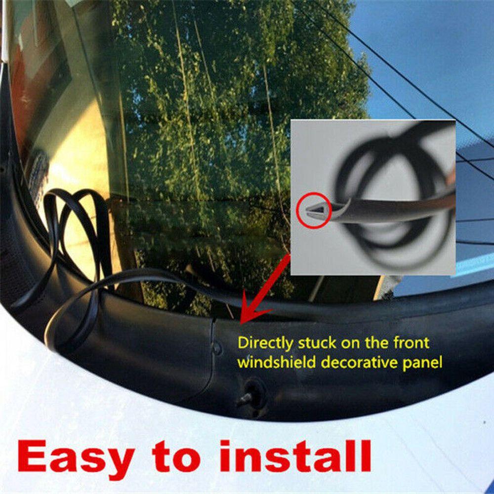 Wiper Cover Car Ageing Rubber Seal Strip Water Diversion Trim Moulding Under Front Windshield Panel