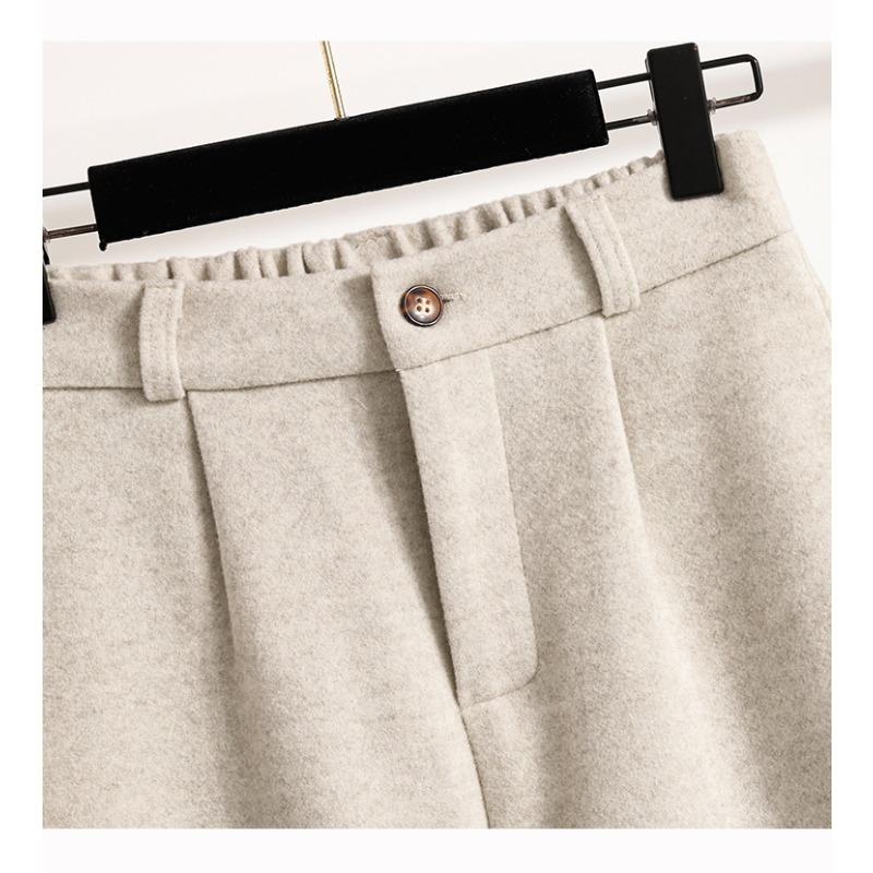 DIMANAF 2025 Осень Зима Женские Брюки Большого Размера Толстые Теплые Модные Женские Длинные Брюки Оверсайз Свободные Штаны