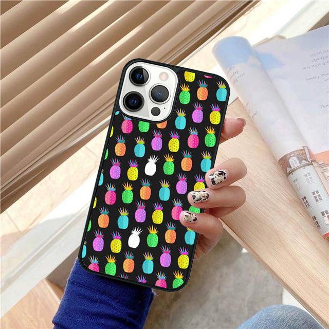 Kawaii Pineapple Art Coque Shell For iPhone 17 Air 15 16 14 13 12 Pro Max 11 Pro Max Plus Phone Case Cover