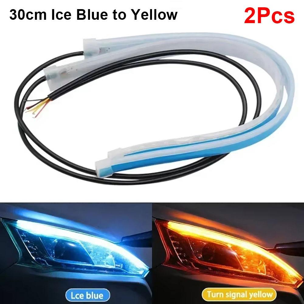 1/2 шт. 30 см светодиодная лента ДХО RGB указатель поворота прочные автомобильные фары