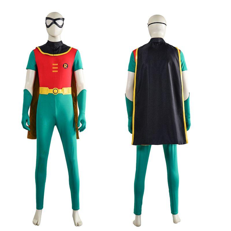 Teen Titans Robin Cosplay Costume Long Version Robin Movie Character Cosplay Cross-Border Source Factory