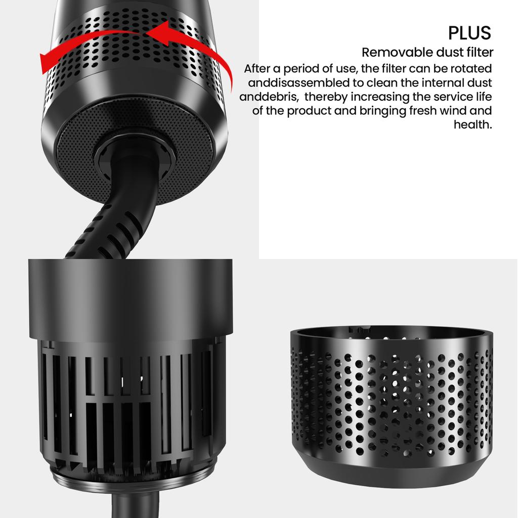 Новый 1200 Вт второй поколения горячий фен расческа многофункциональный 5-в-1 мини компактный укладочный гребень с отрицательными ионами сушилка для волос