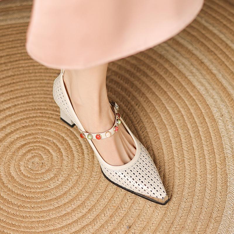 Fashion Women's High Heels Fashion Hollow Out Pumps Sexy Elegant Spring Summer Party Shoes Woman Female Wedding Shoes Pumps Women Heels