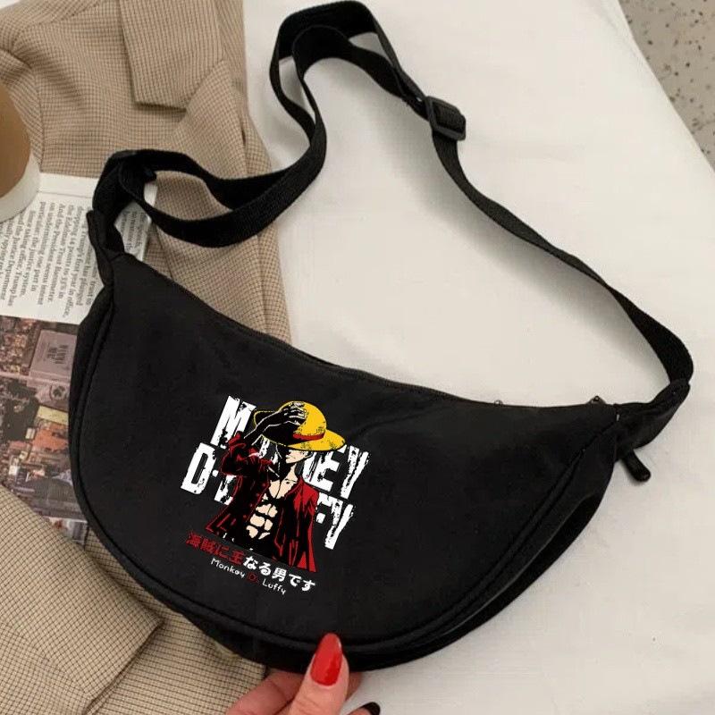 One Piece cartoon print nylon crossbody bag/commuter dumpling bag