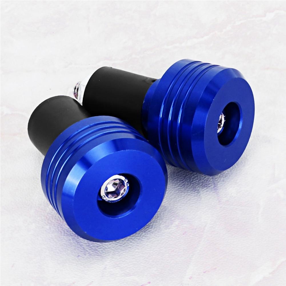 Motorcycle Handlebar Grip End Aluminum Plugs Moto Slider Accessories(Blue)