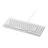 BUFFALO USB Connection Wired Slim Keyboard White BSKBU14WH