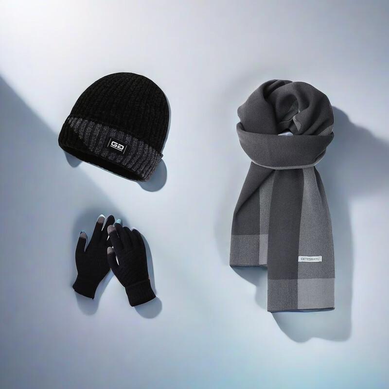Unisex Hat, Gloves & Scarf Set
