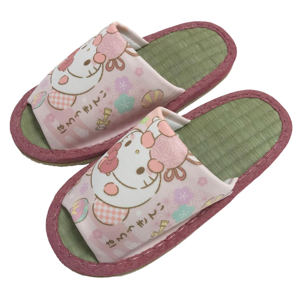 Sanrio Hello Kitty Nippon and Easy To Walk Size 24cm Perfect for Indoor Use or As a Guest Slippers Cute, Comfortable, In. Stylish, Pink, (262251).