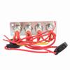 4 Gang  Panel Blue Light  12V 16A Stainless Steel Button  for RV Boat 4 Gang On Off  Panel RV  Panel