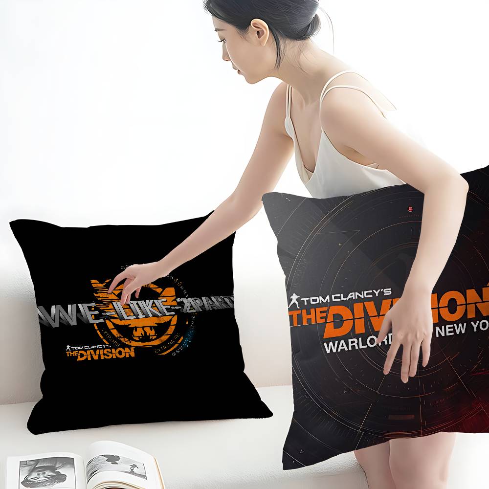 T-Tom Clancy'S The Division Cushion Cover Inches Farmhouse Decor Home Throw Pillow Covers For Couch Decorations