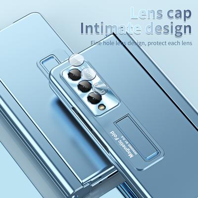Прочные защитные чехлы из закаленного стекла для Samsung Galaxy Z Fold 4 5g Fold3 Fold4 Fold 3 с полным покрытием, чехол-подставка