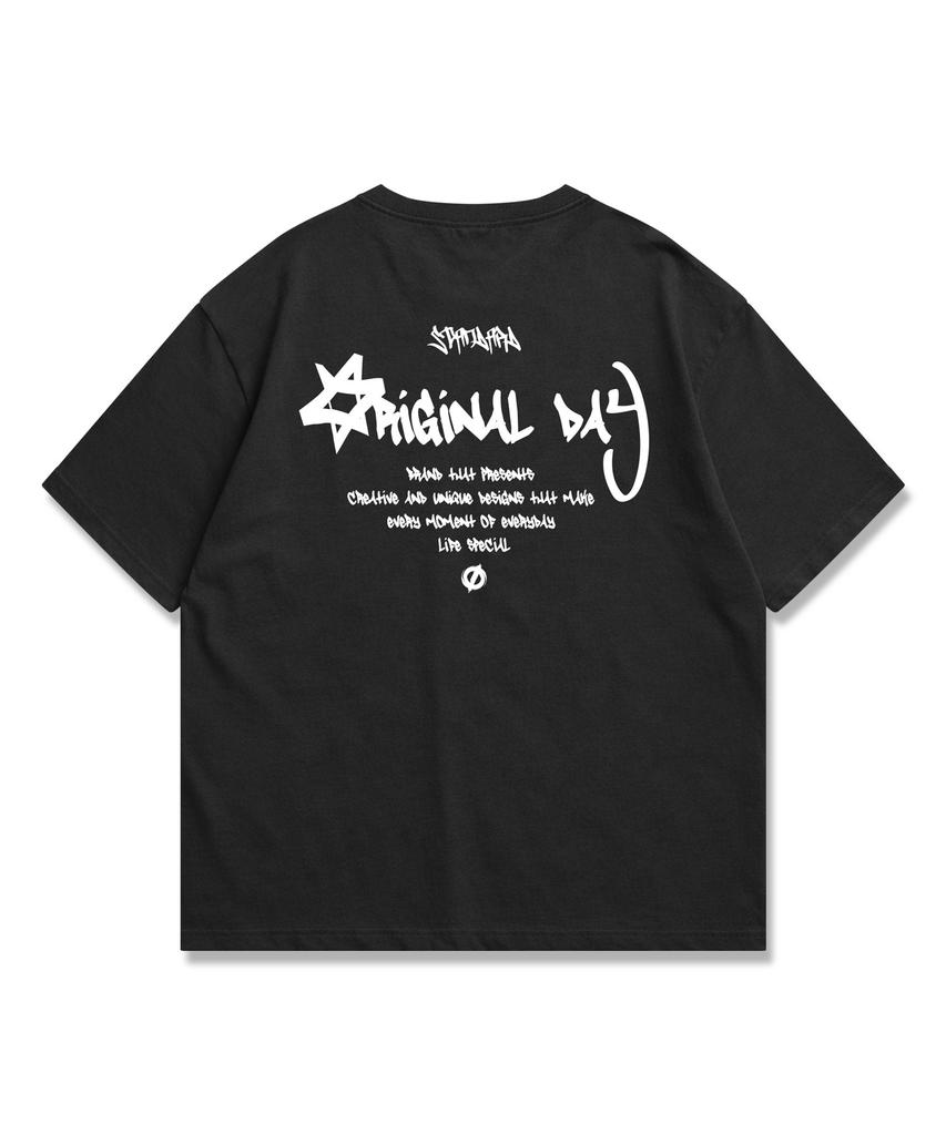 ORIGINALDAY Original Story Oversized Short Sleeve T-Shirt Black