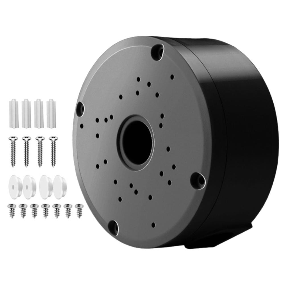 4Pcs Junction Box For Camera Junction Box Waterproof Protection Hemispherical Cameras Mounting Boxes Rack Bracket Black White