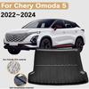 Car Rear Trunk Mats for Chirey Chery Omoda 5 C5 Fownix FX 2022 2023 2024 Cargo Liner Waterproof Carpet Storage Pad EVA