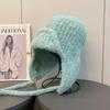 Winter Atmosphere Knitted Wool Hat Women Autumn and Winter Warm Cycling Ear Protection Flying Hat Skiing