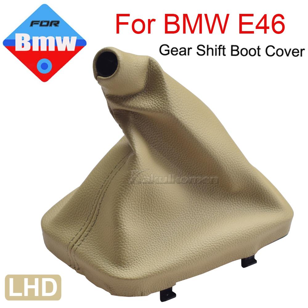 Car Shift Gear Stick Manual Shift Boot Black Leather Boot With Frame For BMW E30 E36 E39 E46 E81 E82 E87 E88 E90 E91 E92 E93