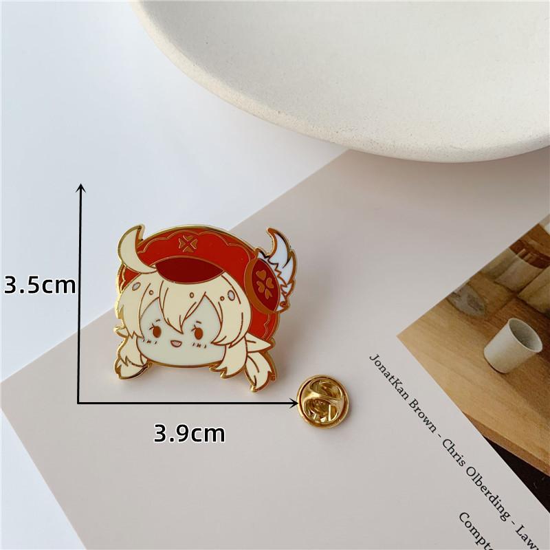 Игровой персонаж мультфильма Genshin Impact Периферийная брошь