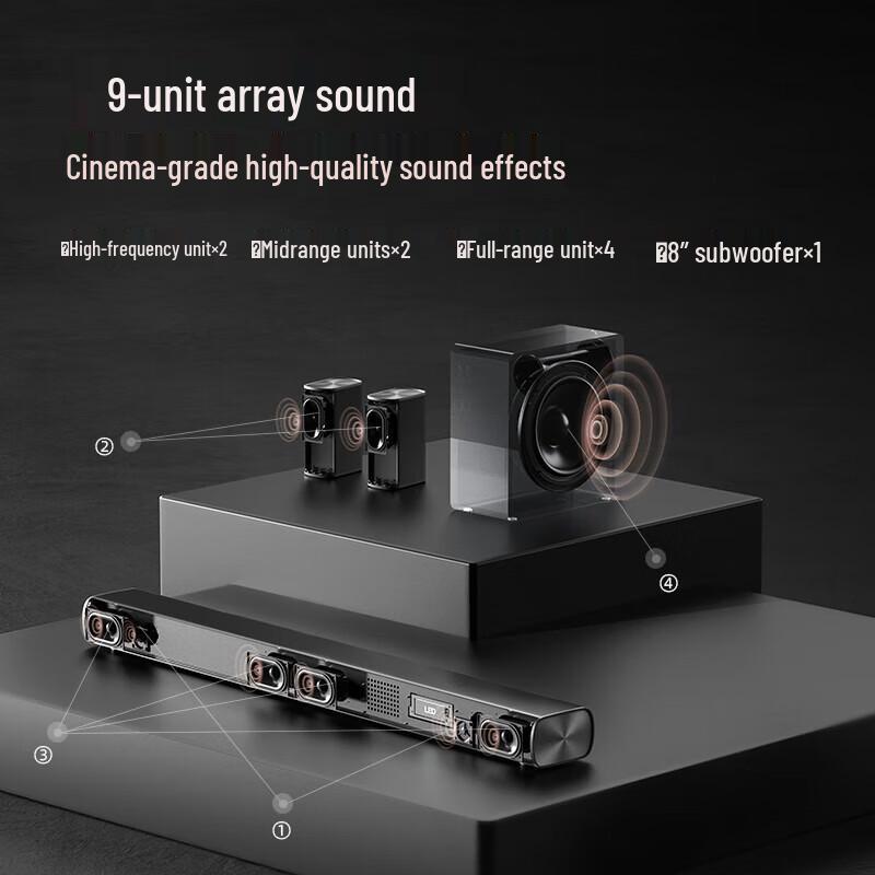Система домашнего кинотеатра F&D HT-500DA Dolby Atmos 5.1 Штепсель CN (адаптер в комплекте)