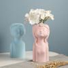 Cute Boy Girl Vase Ceramic Hydroponic Vase Dried Flower Decoration Flower Arrangement Desktop Ornament Home Office Decor