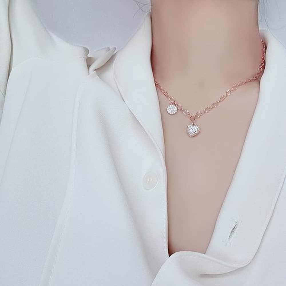 [Luvre Paris] Katie Heart Necklace Na0320