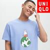 Uniqlo Футболка с принтом «Япония, мир для всех», короткий рукав, стандартный крой, Дик Бруна