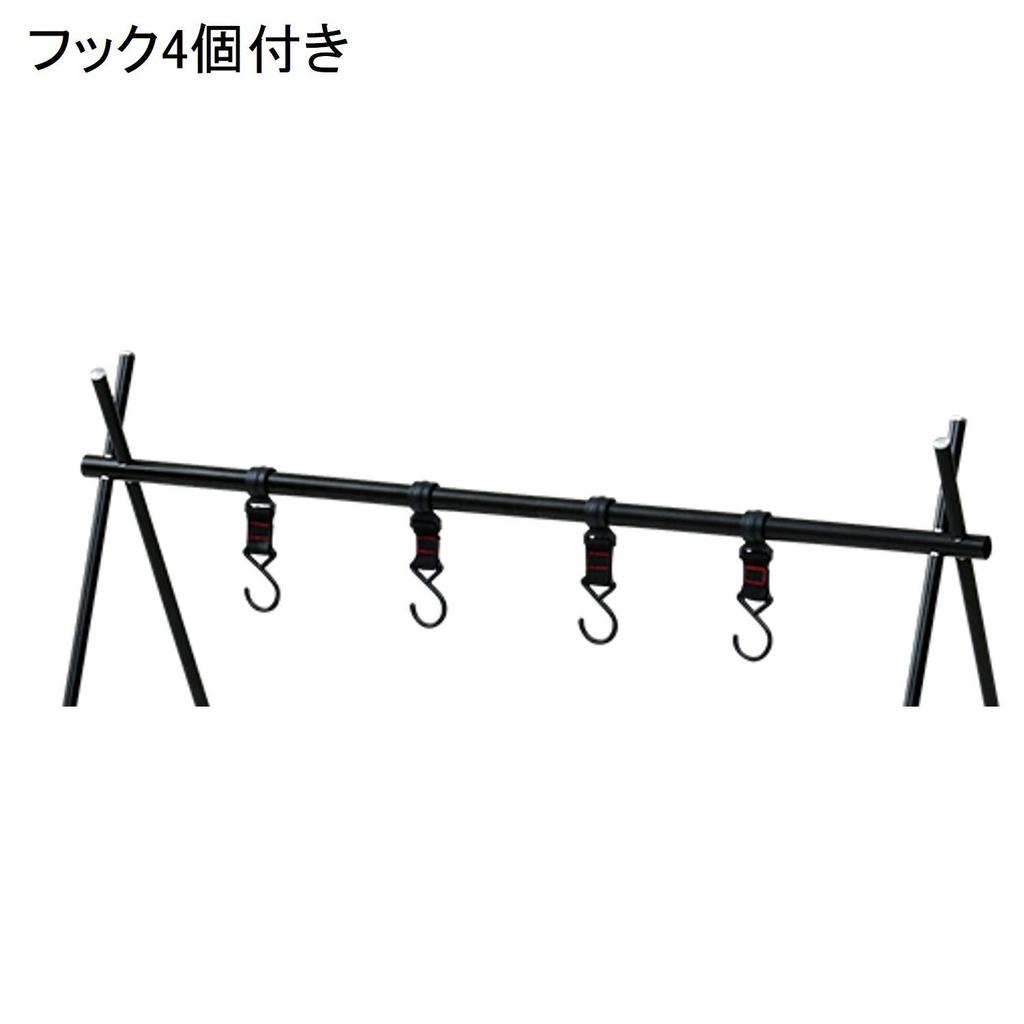 Коллекция Outdoor Hanger Rack Black Ширина 74 x Глубина 58 x Высота 71 см [Campers Yamazen] OHR-68(BK)