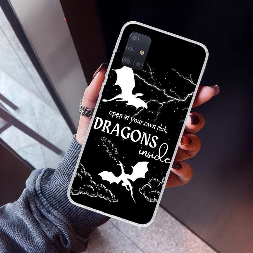 F-Fourth W-Wing Dragon Phone Case For Samsung Galaxy A12 A52S A42 A32 A22 A51 A50 Note 20 Ultra 10 S10 Plus A71 A70 A31 A30 A10S