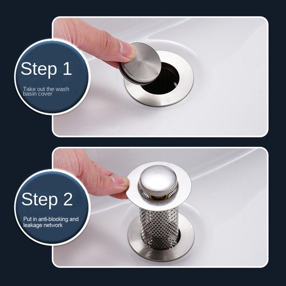 Ловушка для волос Фильтр для слива в полу Сетка для раковины из нержавеющей стали Отражающий сердечник Аксессуар для ванной комнаты
