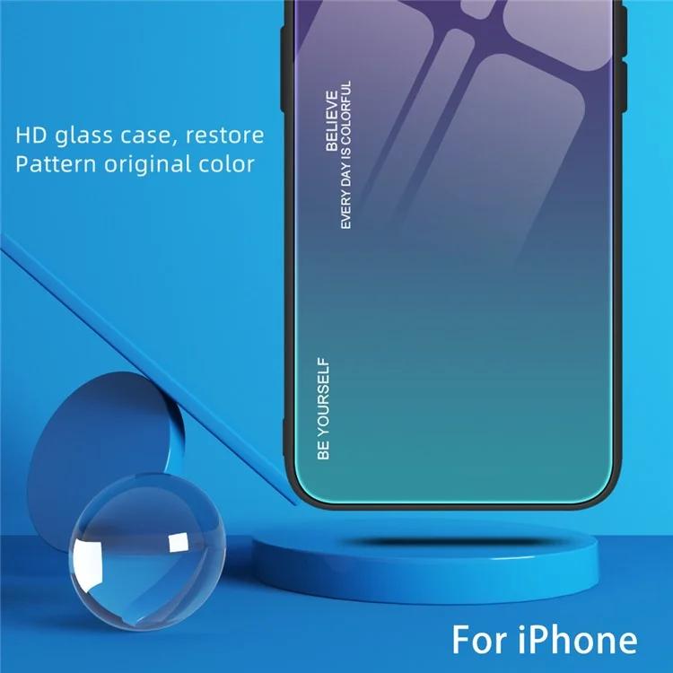 Для Xiaomi Redmi Note 13 Pro 4G/Poco M6 Pro 4G чехол для мобильного телефона из закаленного стекла + ПК + градиентный чехол из ТПУ