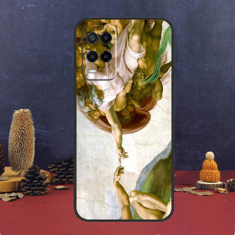 Чехол с художественной краской в стиле Ренессанс для OPPO A54 A74 A94 A98 A78 A79 A16 A76 A96 A5 A9 A17 A77 A15 A52 A72 A53 A57S, чехол