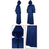 Halloween Medieval Hooded Cloak Vintage Wizard Robe Wizard Death Cloak Cosplay