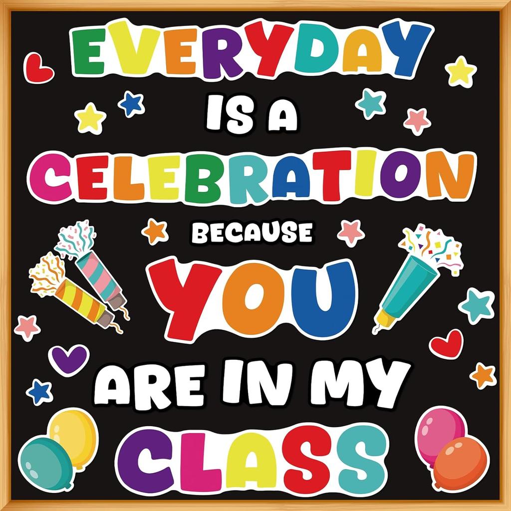 Classroom Bulletin Board Decoration Set Welcome Banner Wall Door Decor Colorful Classroom Decorations for Kindergarten Preschool Elementary Middle