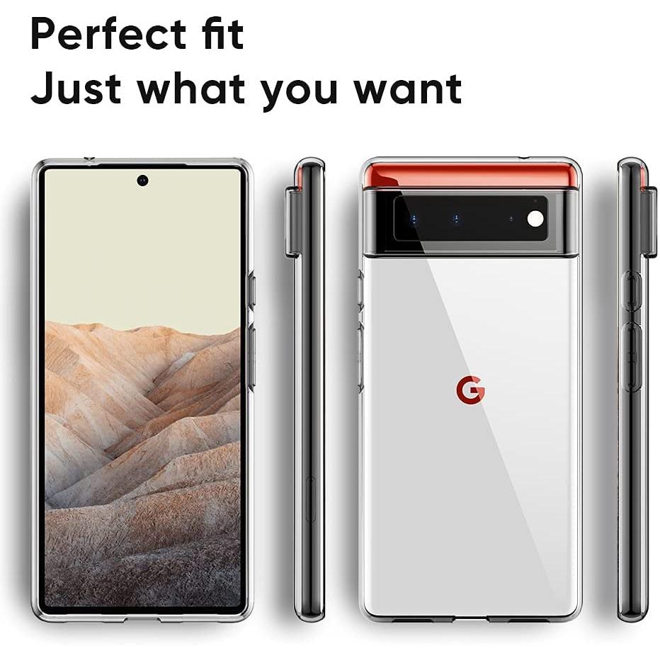 Для Google Pixel 7 6 Pixel7 Pixel6 Pro 6a Pixel5 5 5a 5G Тонкий кристально чистый прозрачный мягкий чехол из ТПУ на заднюю панель Защитная крышка для камеры