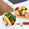 New Rice Washer Strainer Bowl Stainless SteelRice Washing Bowl Rice Sieve Colander Fruit and Vegetable Strainer Kitchen Tools