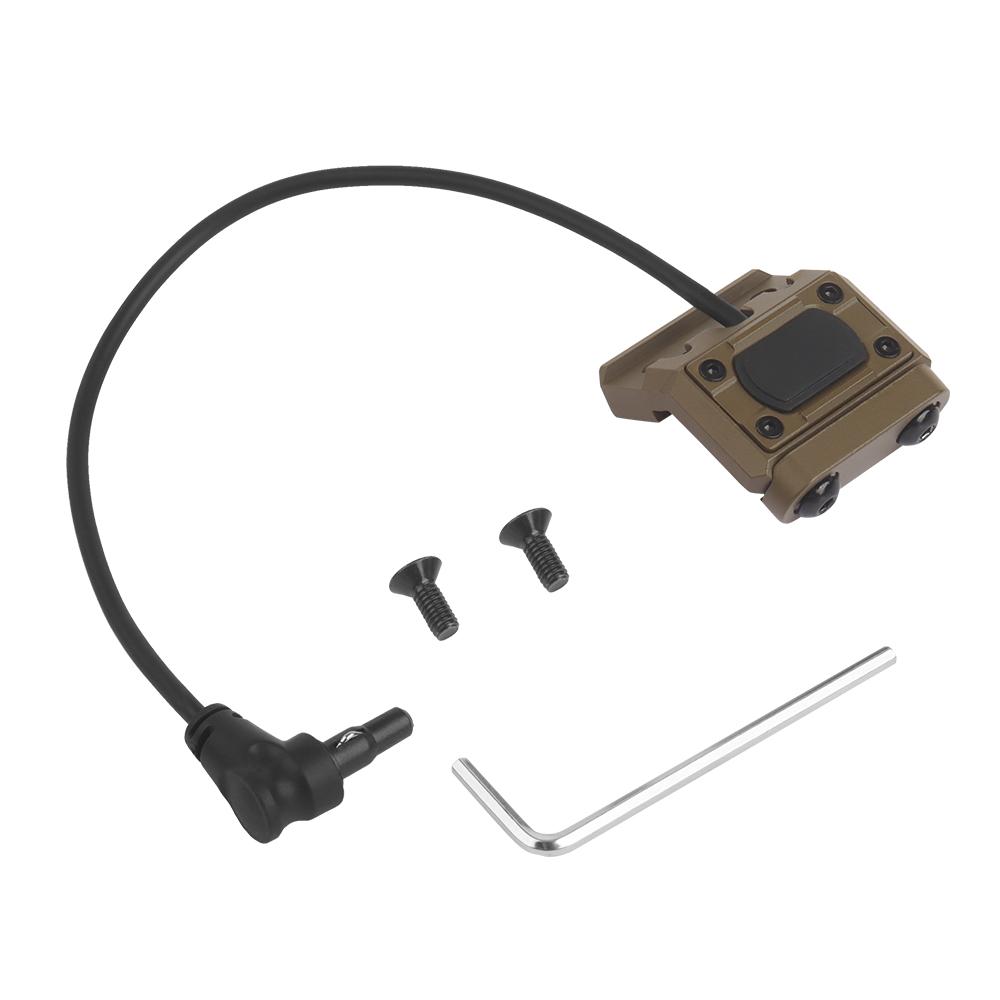 UN Metal Side Wired Switch for PEQ Laser Light Crane SF 2.5mm Connectors Flashlight Side Mount Picatinny Rail Compatible