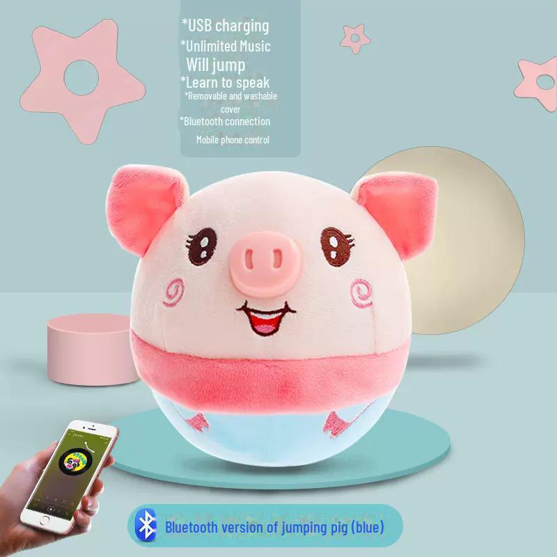 Детская говорящая мультяшная прыгающая игрушка-мяч с функцией музыки и вибрации