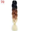 Ombre Braiding Hair Extensions 24inch 115g Synthetic Jumbo Braids Hair Fiber Pink Purple Blue Green