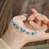 Classic Enamel Bracelet Ethnic Style Chinese Cloisonne Bracelet Women's Hand Bracelet  Women