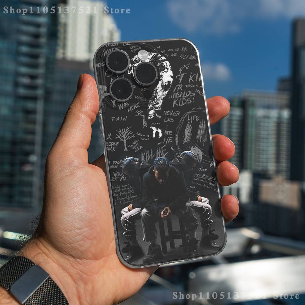 Rapper X-XXXTentacionS Phone Case For iPhone 17,16,15,14,13,12,11 Pro,Max,Plus,X,XS,XR,SE4,E Mini Transparent Soft Cover