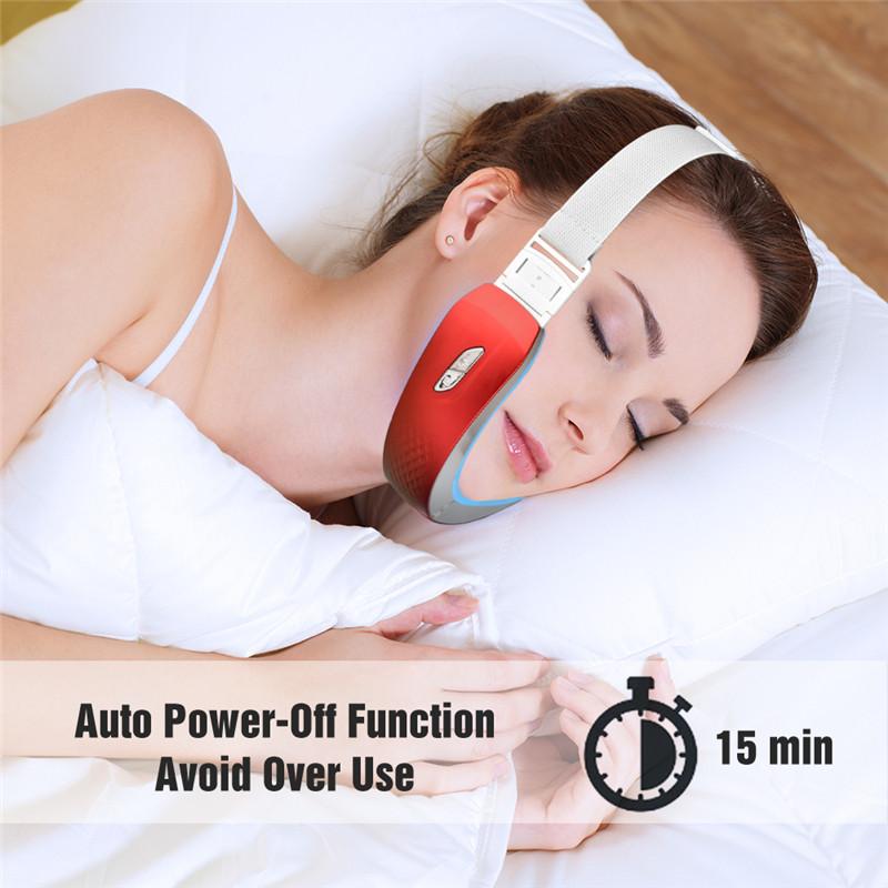 Устройство для лифтинга лица Светодиодная фотонная терапия Вибрационный массажер для похудения лица V Спасательный пояс для лица Двойной подбородок V-образный лифтинг щек V Массажер для лица